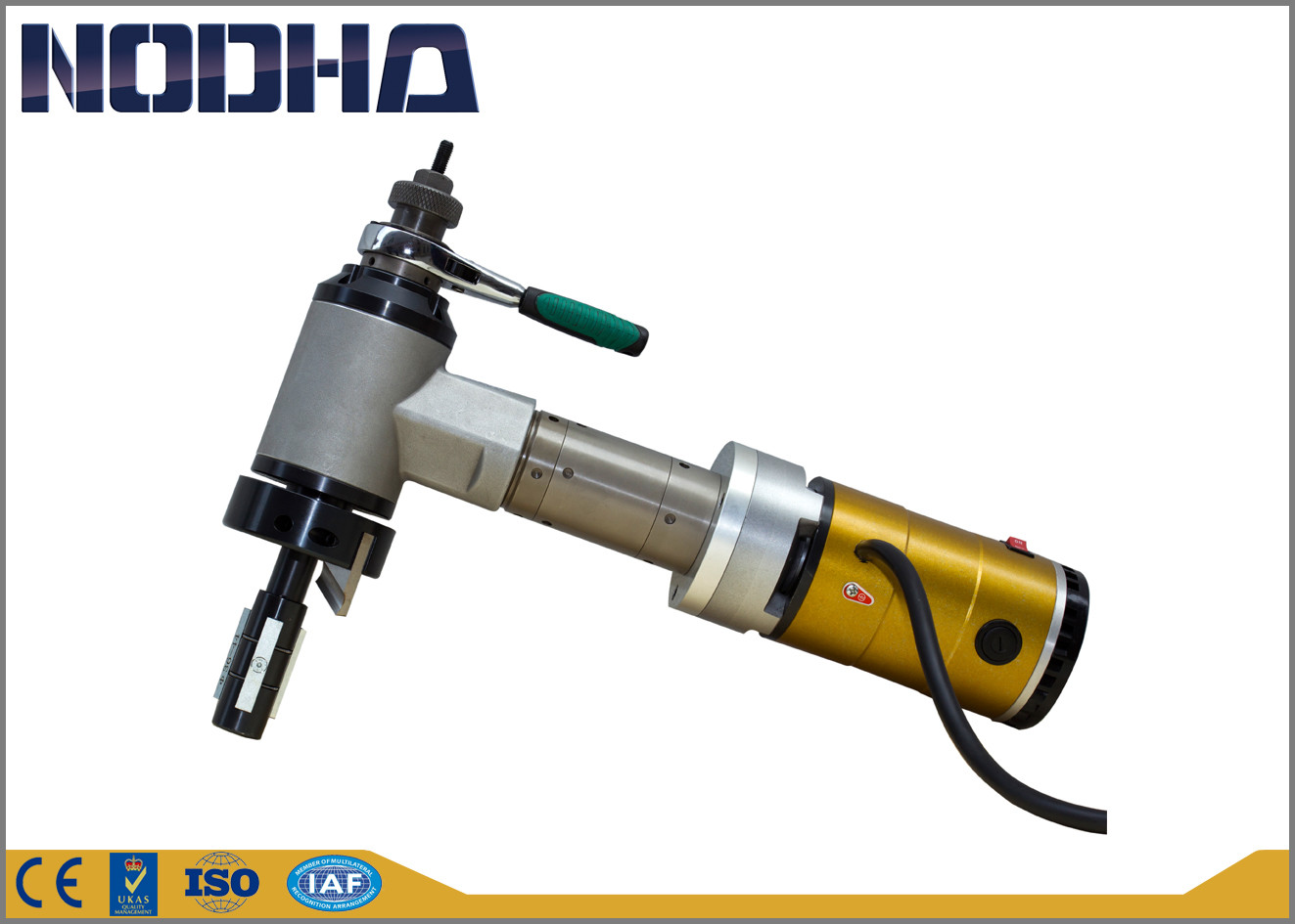 Identificação - Tipo de chanfradura conduzido bonde montado da máquina NODHA da extremidade de tubulação